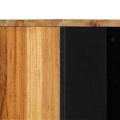 Waschbeckenschrank mit Regal Massivholz Akazie 38 x 33 x 160 cm