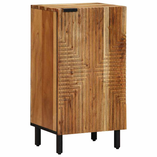 Sideboard mit Regal Braun 40 x 33 x 75 cm Massivholz Akazie