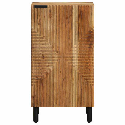 Sideboard mit Regal Braun 40 x 33 x 75 cm Massivholz Akazie