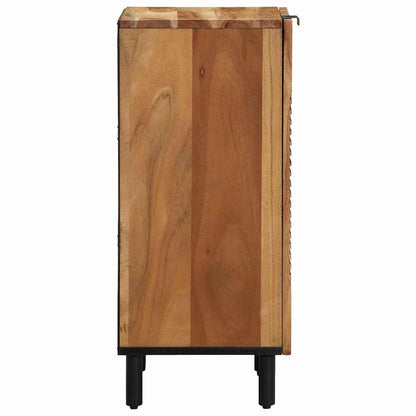 Sideboard mit Regal Braun 40 x 33 x 75 cm Massivholz Akazie