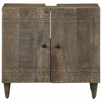 Håndvask underskab 62x33x58 cm massivt mangotræ