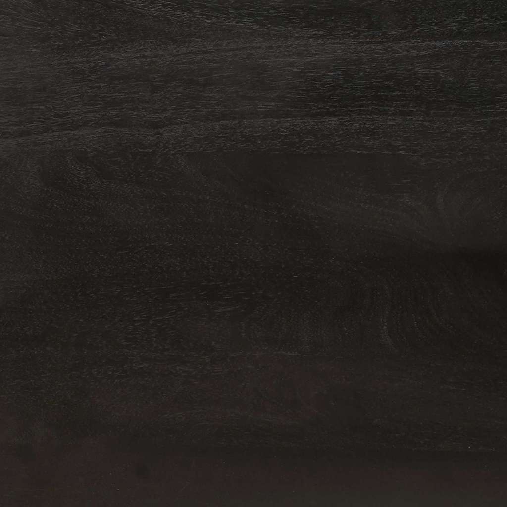 Nachttisch Schwarz und Gold 40 x 33,5 x 46 cm Massivholz Akazie