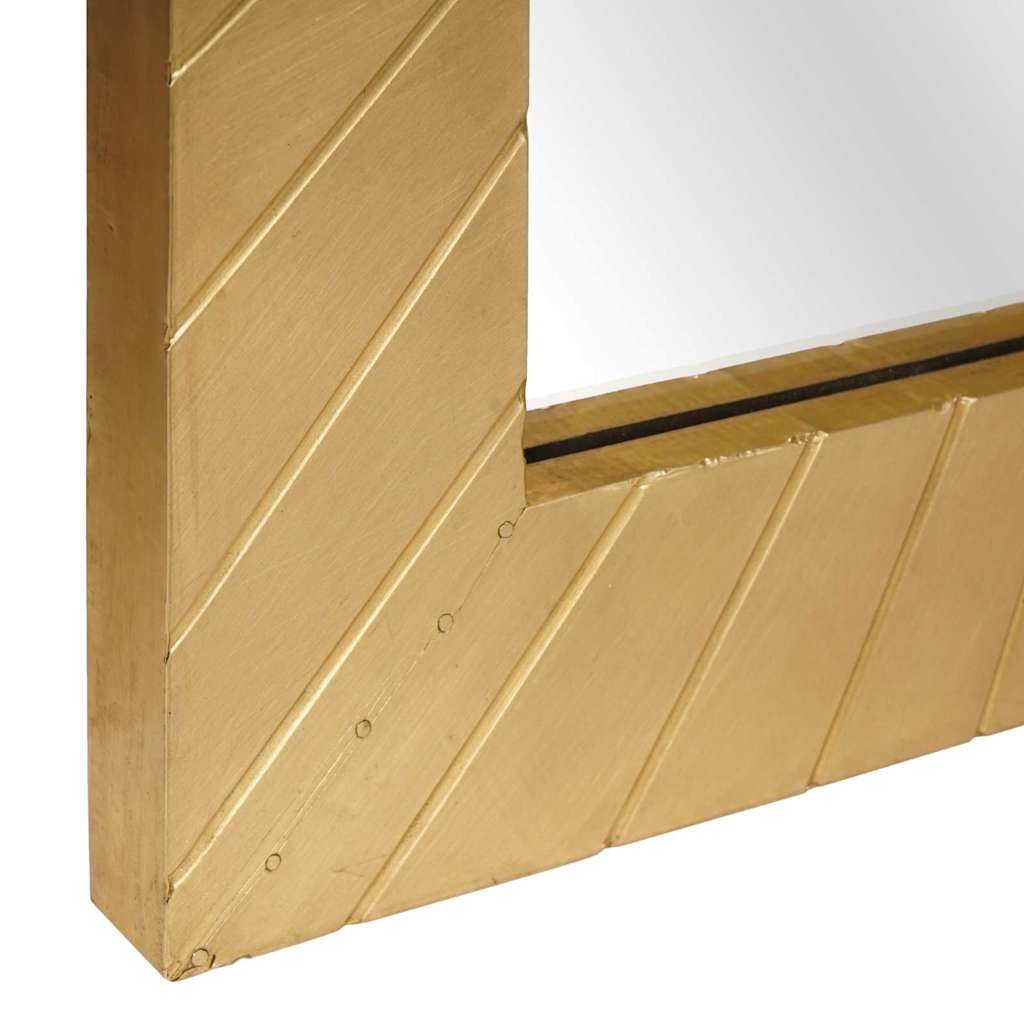 Badezimmer Spiegel Schwarz und Gold 50 x 2,5 x 70 cm
