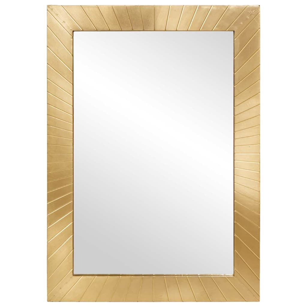 Badezimmer Spiegel Schwarz und Gold 50 x 2,5 x 70 cm