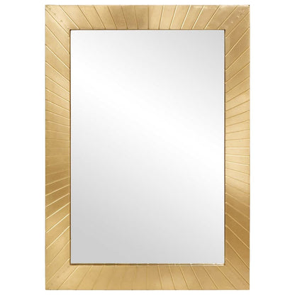Badezimmer Spiegel Schwarz und Gold 50 x 2,5 x 70 cm