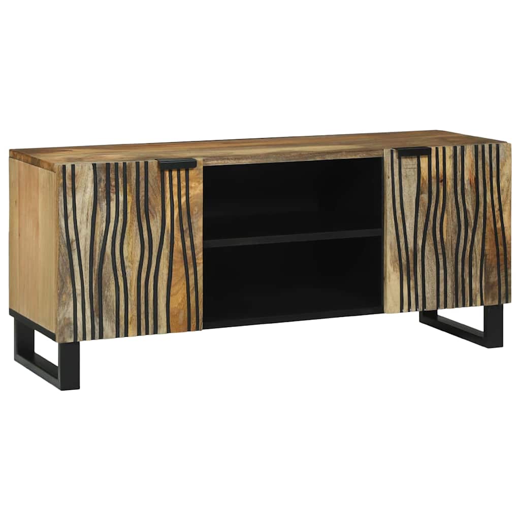 TV-Schrank Braun 160 x 30 x 30.5 cm massives Mangoholz