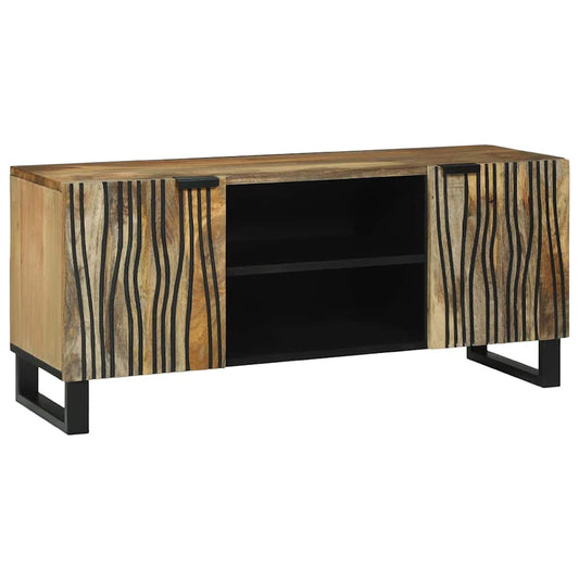 TV-Schrank Braun 160 x 30 x 30.5 cm massives Mangoholz