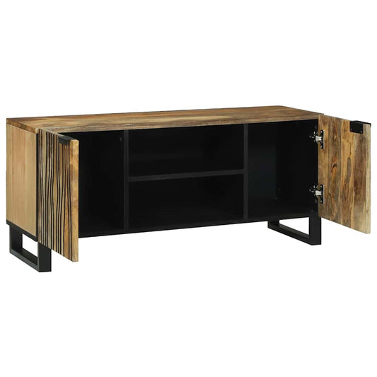 TV-Schrank Braun 160 x 30 x 30.5 cm massives Mangoholz