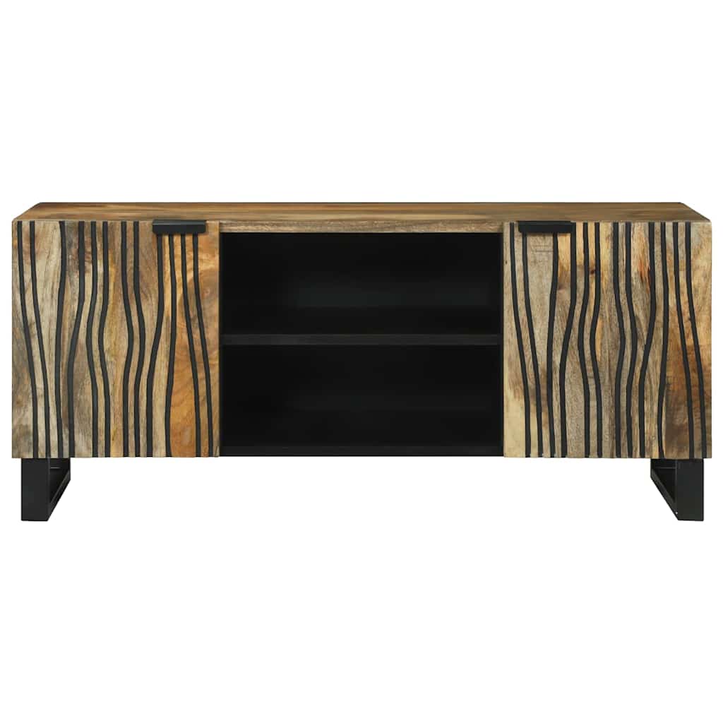 TV-Schrank Braun 160 x 30 x 30.5 cm massives Mangoholz