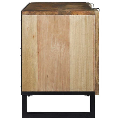 TV-Schrank Braun 160 x 30 x 30.5 cm massives Mangoholz