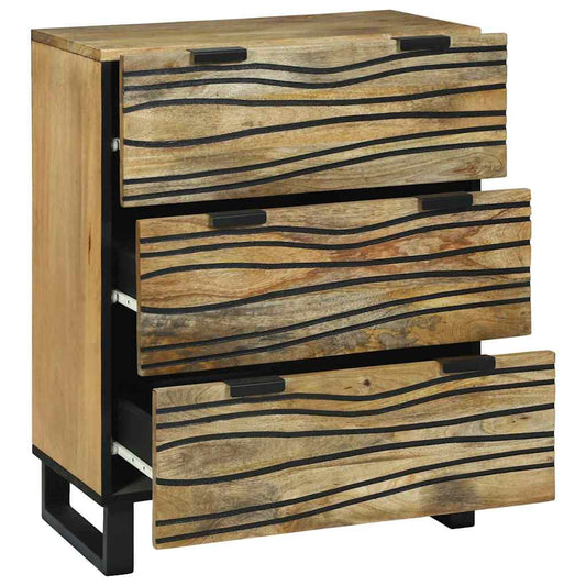 Sideboard Braun 60 x 33.5 x 75 cm Massivholz Mango