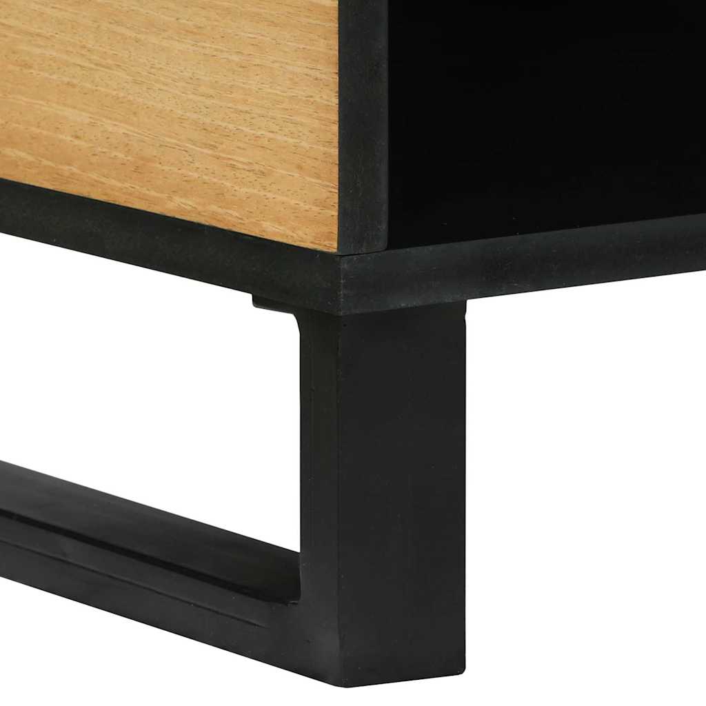 Couchtisch Braun und Schwarz 80 x 50 x 40 cm