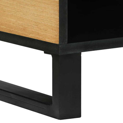Couchtisch Braun und Schwarz 80 x 50 x 40 cm