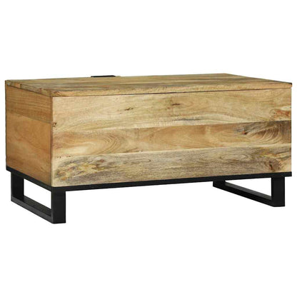 Couchtisch Braun und Schwarz 80 x 50 x 40 cm