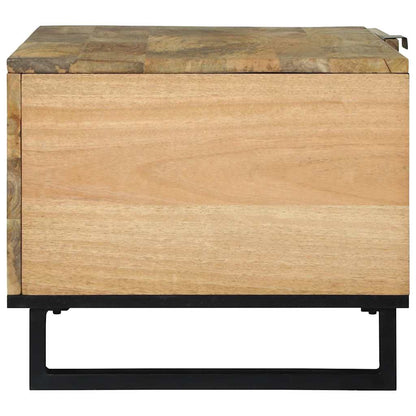 Couchtisch Braun und Schwarz 80 x 50 x 40 cm