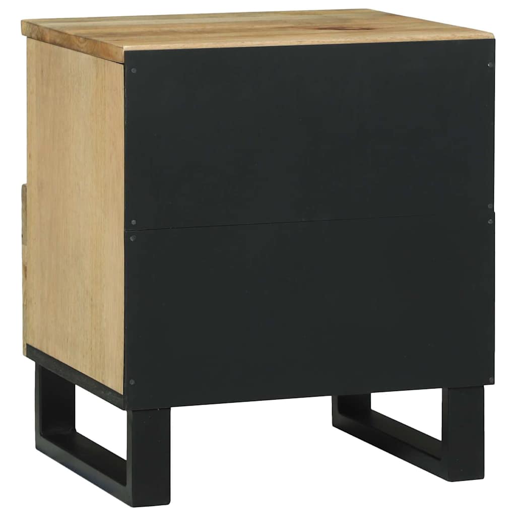 Nachttisch 2 pcs Braun 40 x 33 x 46 cm massives Mangoholz