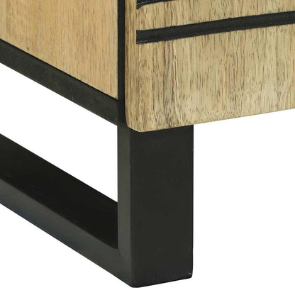 Nachttisch Braun 50 x 33 x 60 cm Massivholz Akazie