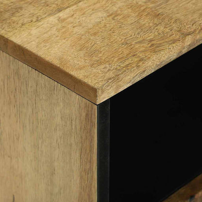 Nachttisch Braun 50 x 33 x 60 cm massives Mangoholz