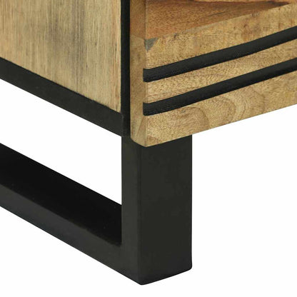 Nachttisch Braun 50 x 33 x 62 cm Massivholz Akazie