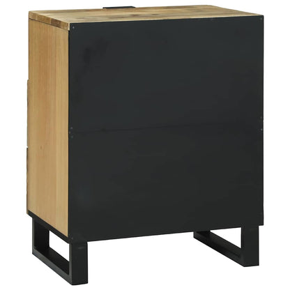 Nachttisch Braun 50 x 33 x 60 cm massives Mangoholz