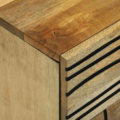 Nachttisch Braun 50 x 33 x 60 cm Massivholz Akazie