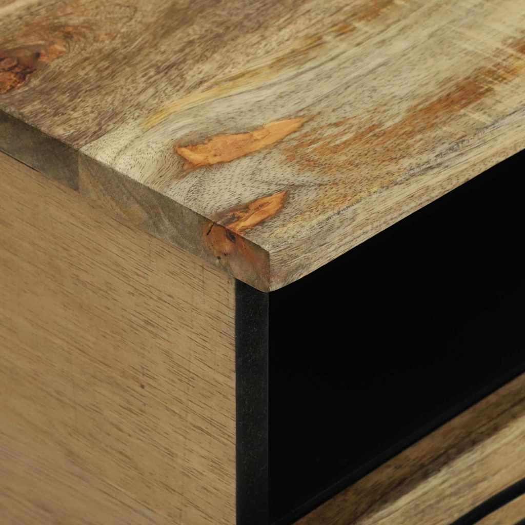 Couchtisch mit Schubladen Braun und Schwarz 80 x 54 x 40 cm