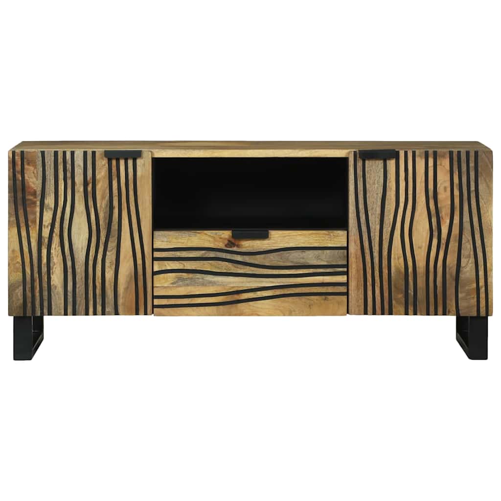 TV-Schrank Braun 105 x 33 x 46 cm massives Mangoholz