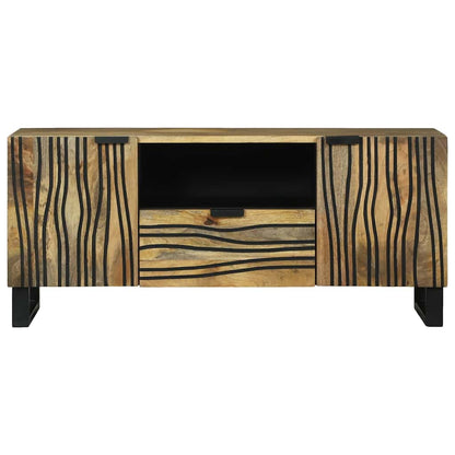 TV-Schrank Braun 105 x 33 x 46 cm massives Mangoholz