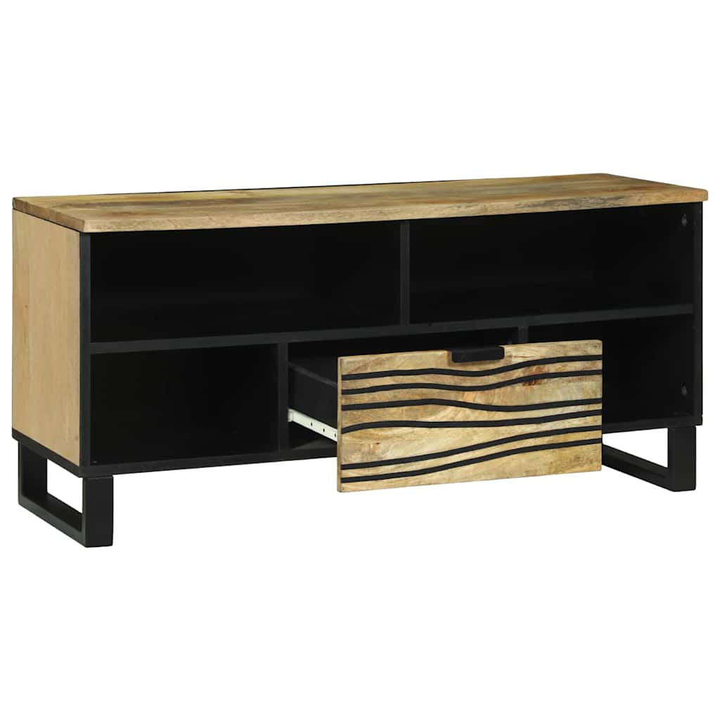 TV-Schrank Braun 105 x 33 x 46 cm massives Mangoholz