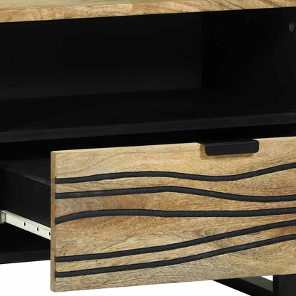 Medienaufbewahrungsschrank mit Regal Braun 80 x 33.5 x 46 cm