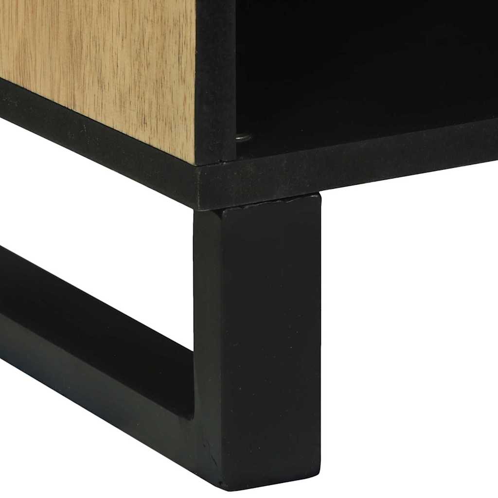 Medienaufbewahrungsschrank mit Regal Braun 80 x 33.5 x 46 cm