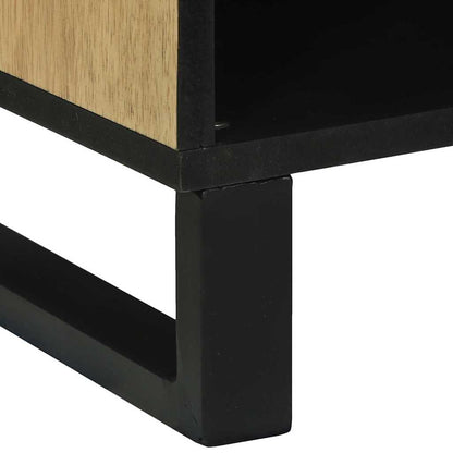 Medienaufbewahrungsschrank mit Regal Braun 80 x 33.5 x 46 cm