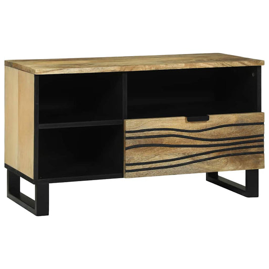 Medienaufbewahrungsschrank mit Regal Braun 80 x 33.5 x 46 cm