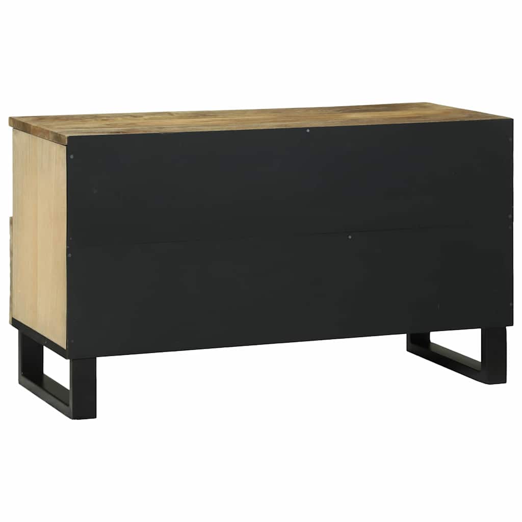 Medienaufbewahrungsschrank mit Regal Braun 80 x 33.5 x 46 cm