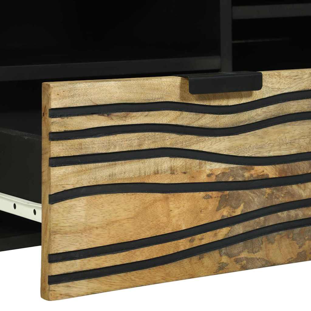 TV-Schrank Braun 100 x 33 x 46 cm massives Mangoholz