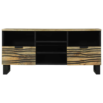 TV-Schrank Braun 100 x 33 x 46 cm massives Mangoholz