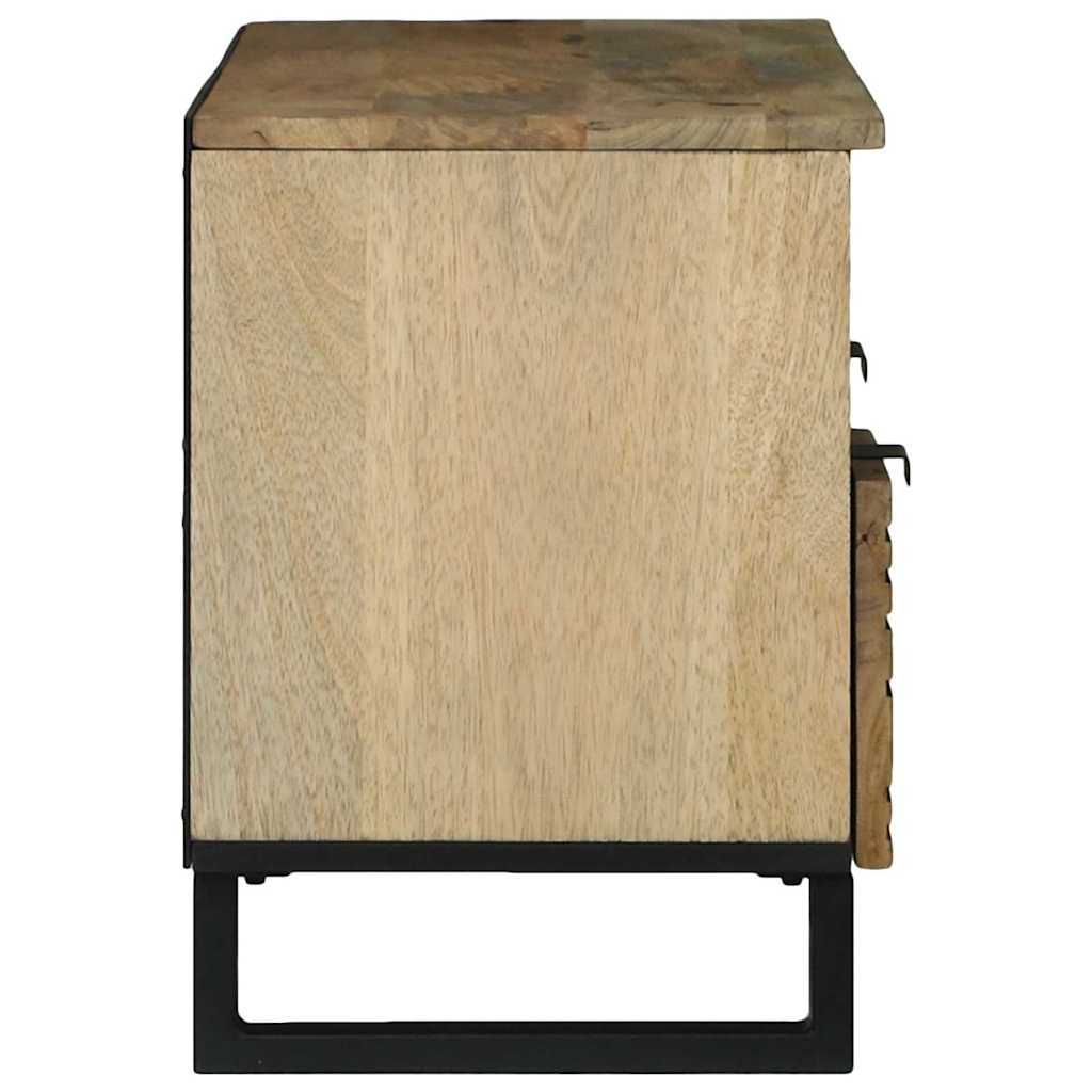 TV-Schrank Braun 100 x 33 x 46 cm massives Mangoholz