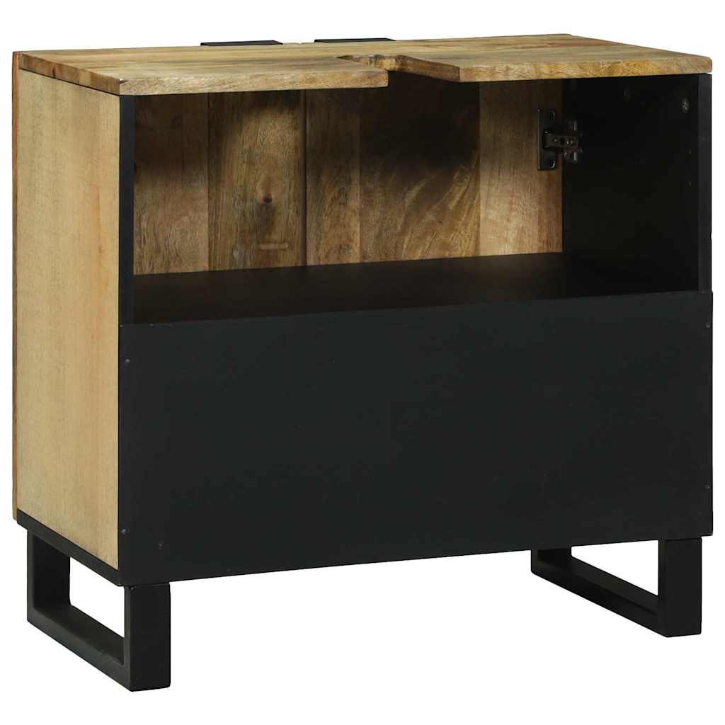 Waschbeckenschrank mit Tür Braun 62 x 33 x 58 cm Holzwerkstoff