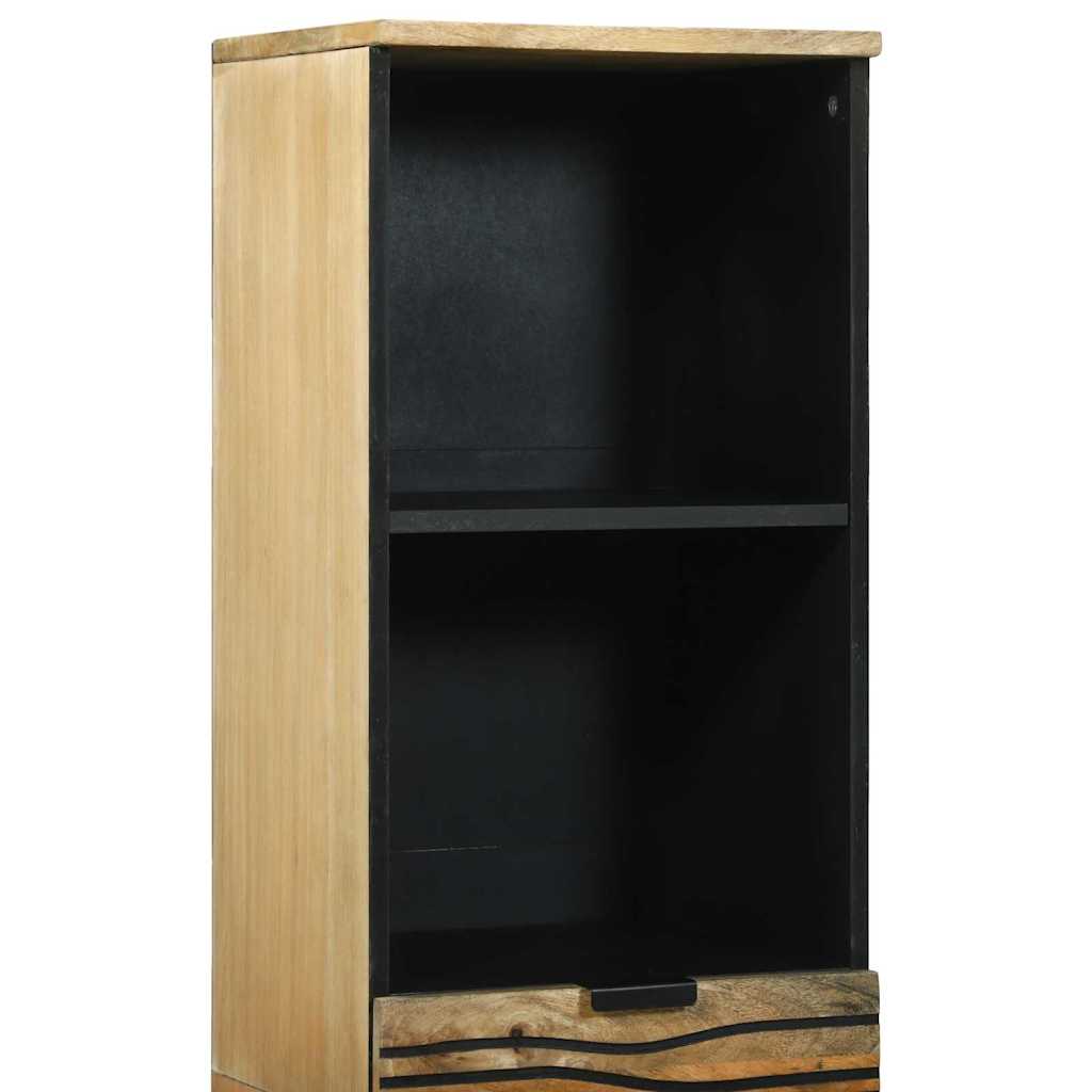 Waschbeckenschrank mit Tür Braun 38 x 33 x 160 cm Holzwerkstoff