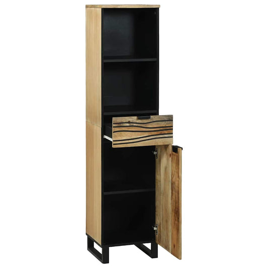 Badezimmerschrank Braun 38 x 33 x 160 cm Massivholz Mango