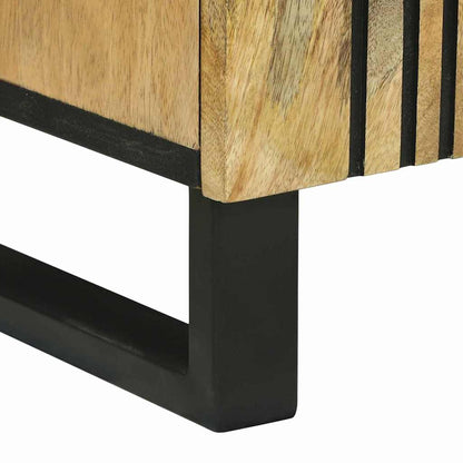Sideboard Braun 40 x 33 x 75 cm massives Mangoholz