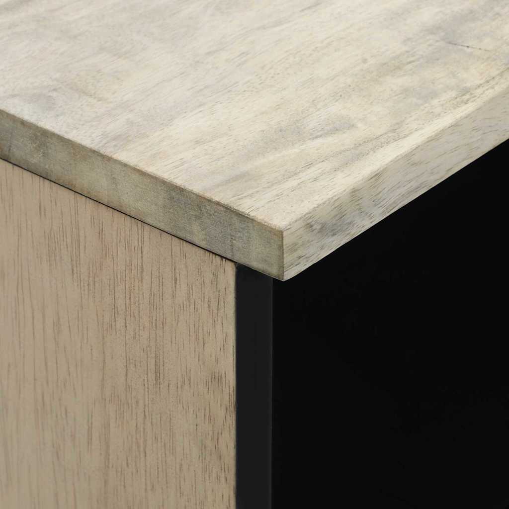 TV-Schrank Weiß 70 x 33 x 46 cm massives Mangoholz