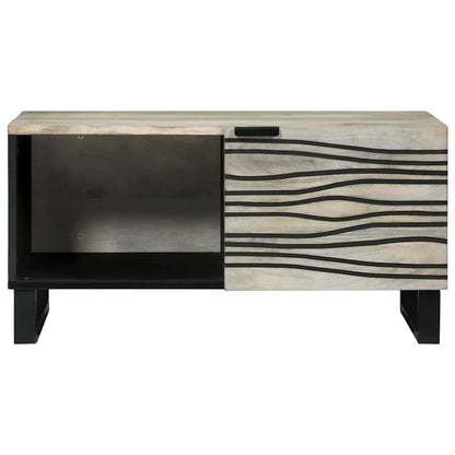 Couchtisch Beige und Schwarz 80 x 50 x 40 cm
