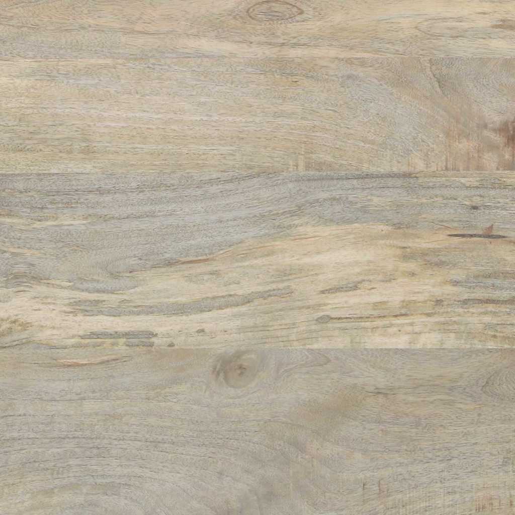 Nachttisch Weiß und Schwarz 40 x 33 x 46 cm Massivholz Akazie