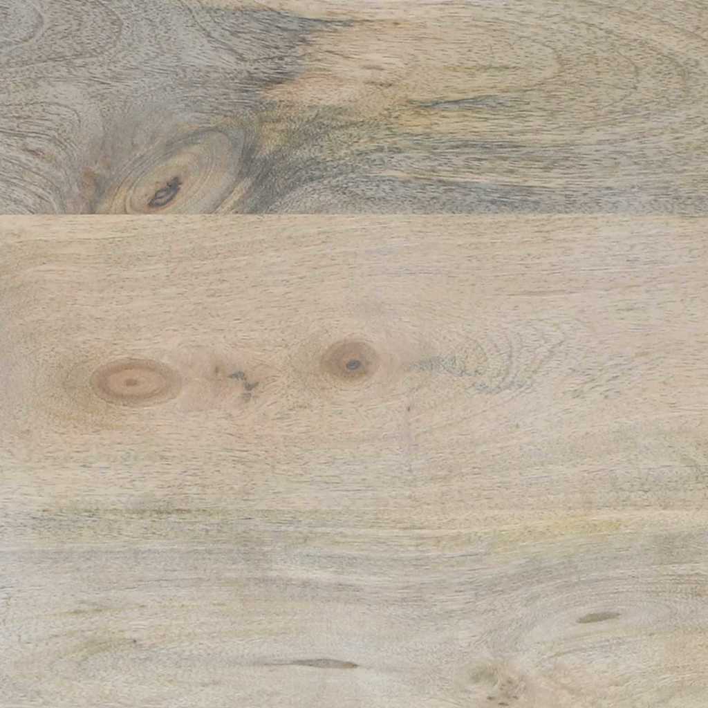 Nachttisch Weiß und Schwarz 50 x 33 x 62 cm Massivholz Akazie