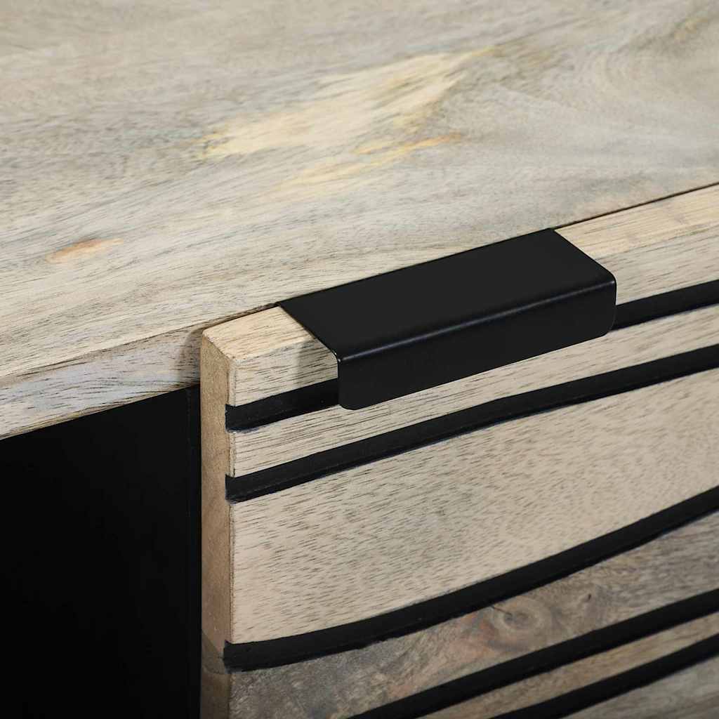 Couchtisch Beige und Schwarz 100 x 54 x 40 cm