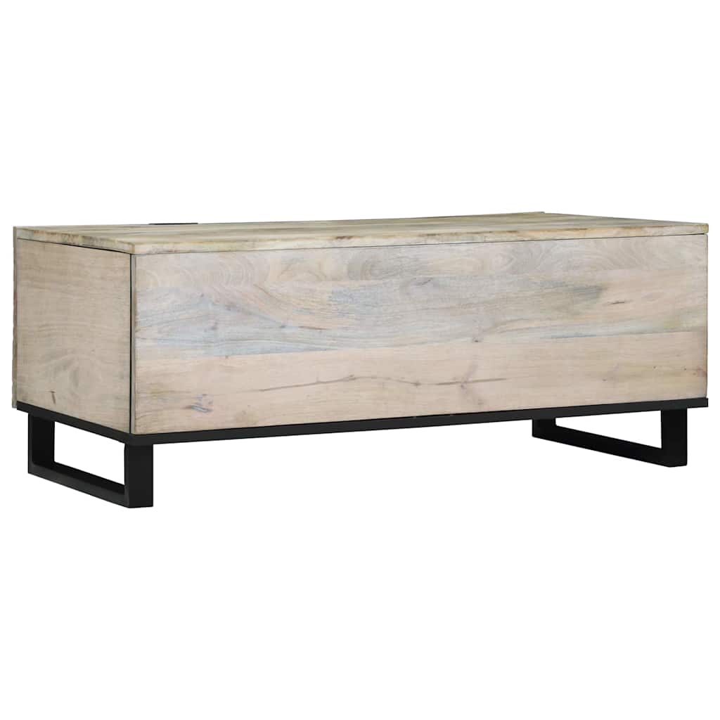 Couchtisch Beige und Schwarz 100 x 54 x 40 cm