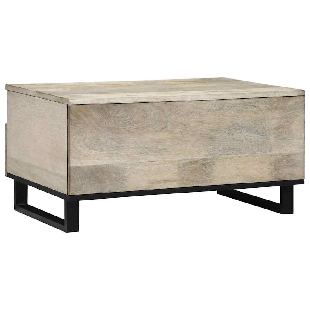 Couchtisch mit Schubladen Beige und Schwarz 80 x 54 x 40 cm