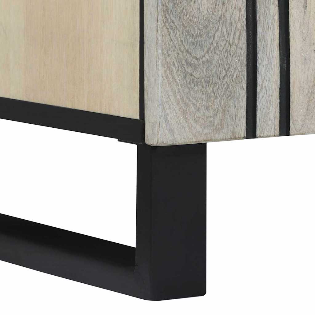 Waschbeckenschrank mit Regal Weiß 62 x 33 x 58 cm Holzwerkstoff