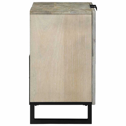 Spülenschrank mit Regal Braun und Schwarz 62 x 33 x 58 cm